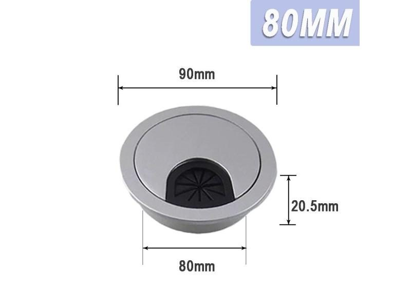 50mm 53mm 60mm 80mm PC Computer Desk Plastic Grommet Table Cable Tidy Wire Hole Carousel 1