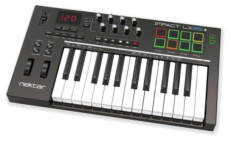 Nektar LX25+ 25 Key USB Controller w/8 pads Carousel 1