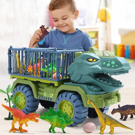 Tyrannosaurus Transport Cars Playset Carousel 1