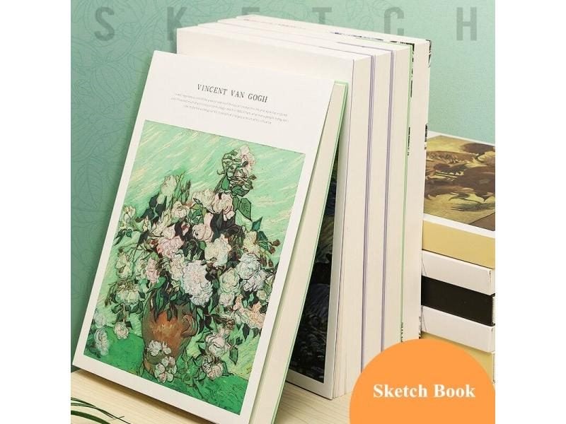 120 Sheets Beige Sketch Book For Student Art Painting Carousel 2