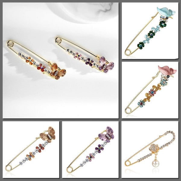Scarf Pins - Butterfly Designs - An assortment of lovely pin style brooches! Carousel 1