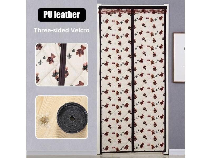 Thicken Winter Door Curtain Magnetic Closed Windproof Thermal Insulation Film Carousel 1
