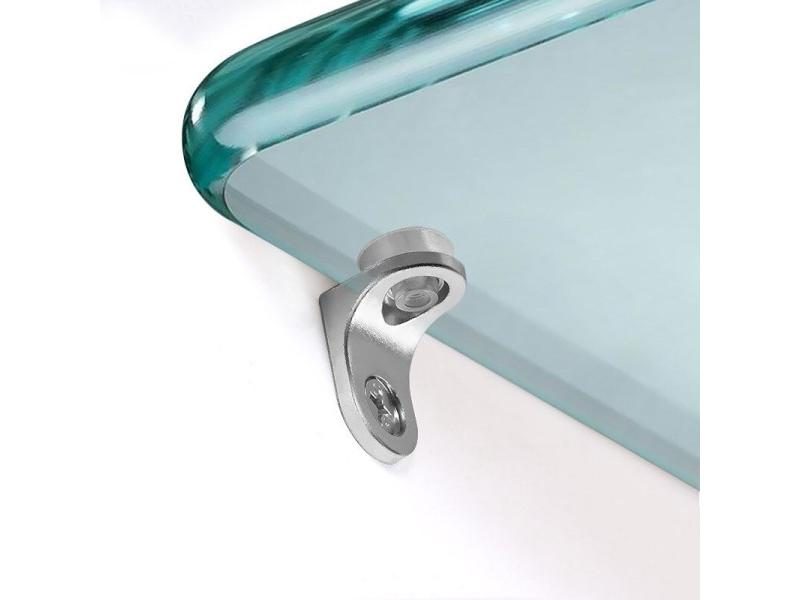 20Pcs Glass Shelf Brackets Suction Support Studs Pegs 5mm Shelves Fixed Cabinet Carousel 2