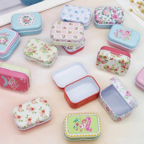 Teenytopia Trinket Tins - Retro Roses - Adorable Collectable Metal Boxes, So ... Carousel 2