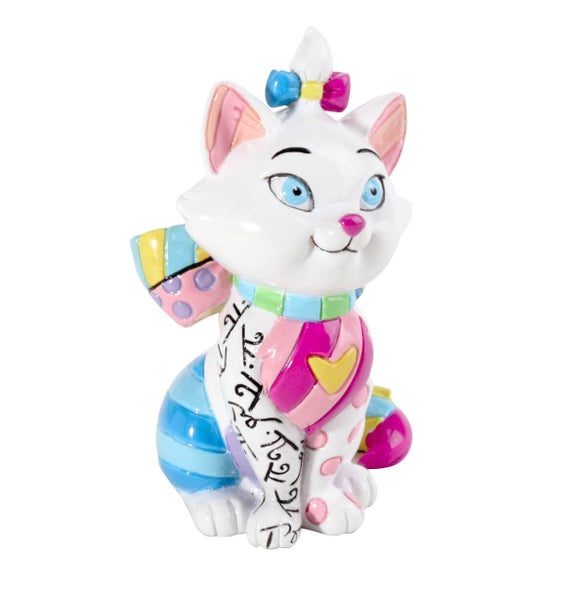 Disney Britto - Marie Cat Mini Figurine (4026294), 7.5cm H Carousel 2