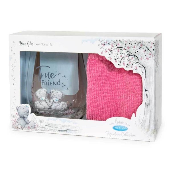Me to You - Signature: True Friend Wine Glass & Socks Set - Gifting Gift Set Carousel 1