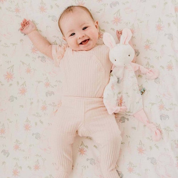 Bunnies by the Bay - Friendship Blossoms Bunny Knotty Friend, Teether, Nursery Carousel 2