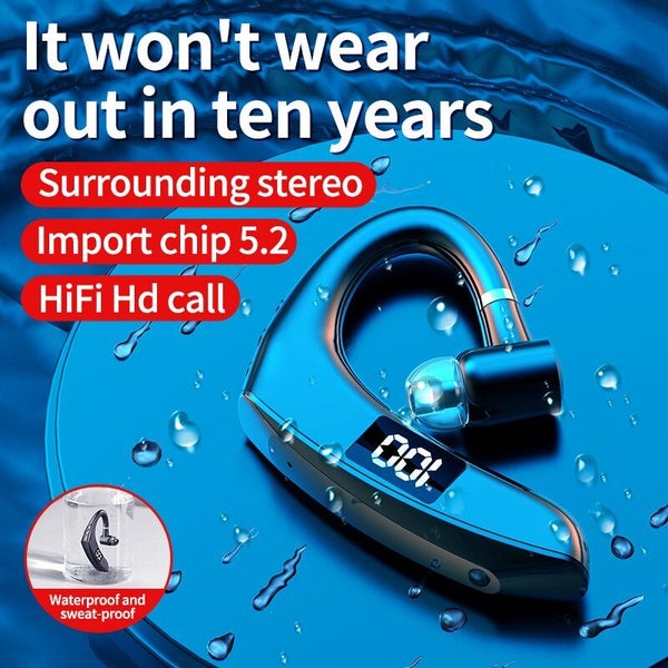 Wireless Bluetooth Headset Digital Display Single Ear Earplugs Carousel 2