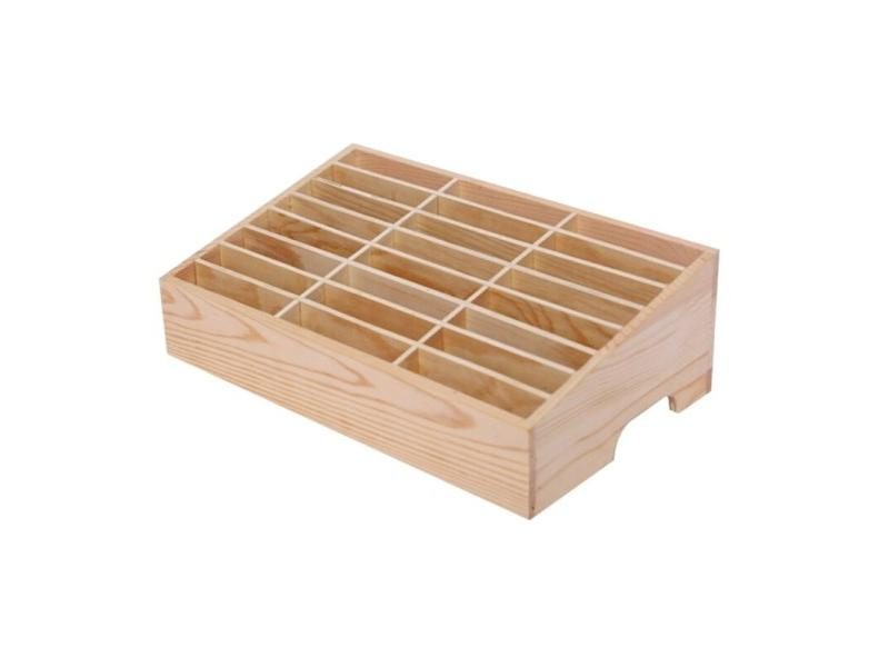 24 Cells Wooden Storage Box For Mobile Phone Repair Tools Carousel 1