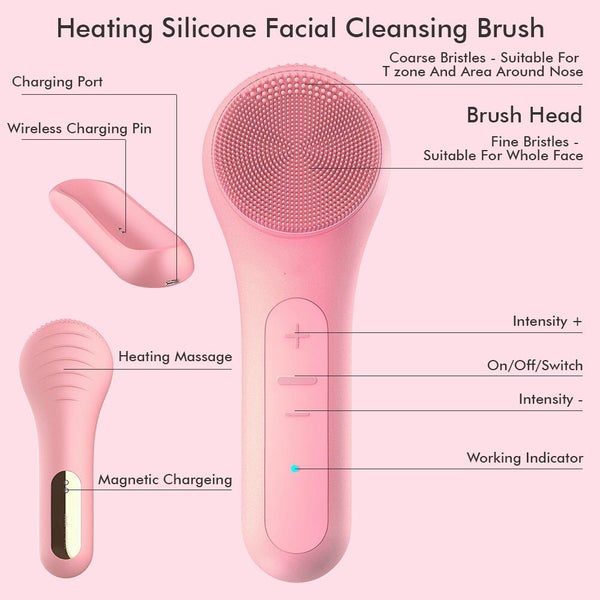 Sonic Facial Cleansing Brush Waterproof Electric Face Cleansing Brush Carousel 2