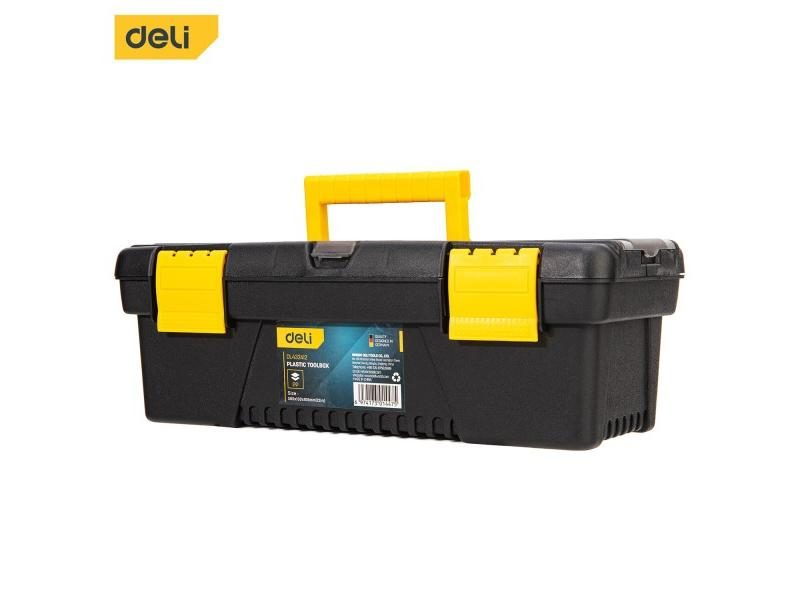 Deli Thickened Toolbox Toolbag Oxford Cloth Empty PP Plastic Storage Box Carousel 1