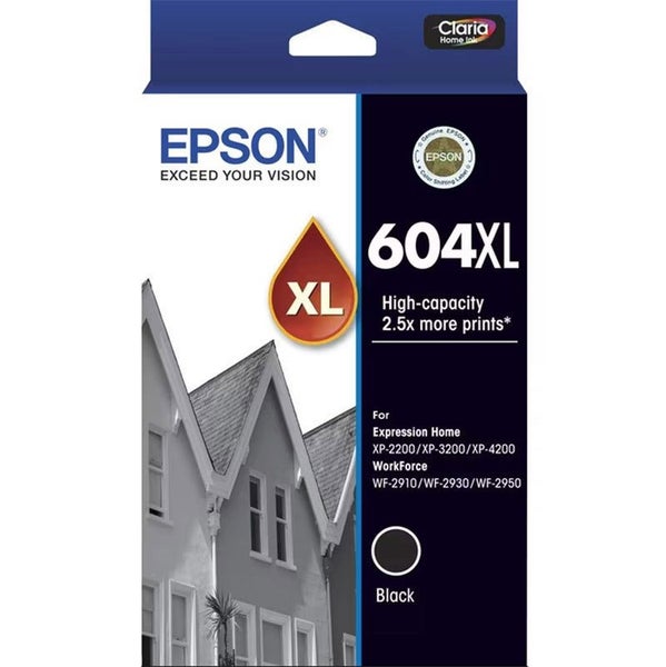 Epson 604XL Black High Yield Ink Cartridge Toner C13T10H192 Carousel 1