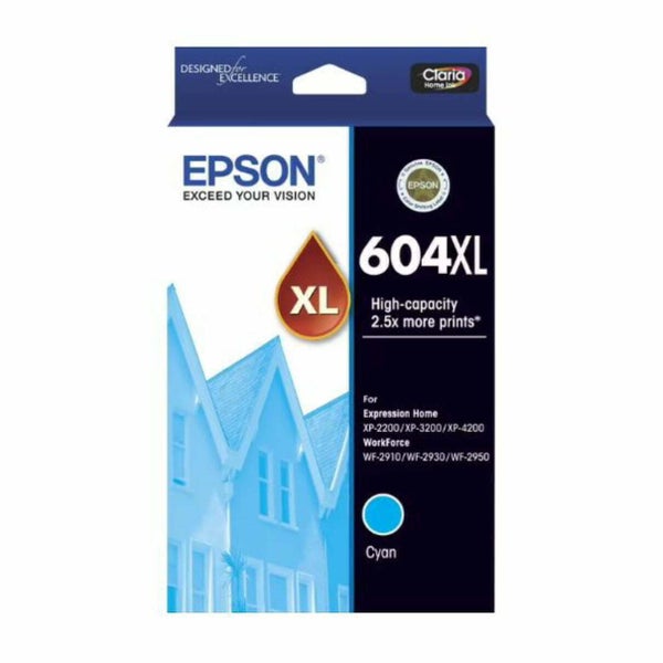 Epson 604XL Cyan High Yield Ink Cartridge Toner C13T10H292 Carousel 1