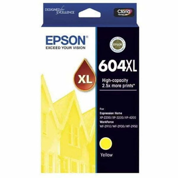 Epson 604XL Yellow High Yield Ink Cartridge Toner C13T10H492 Carousel 1