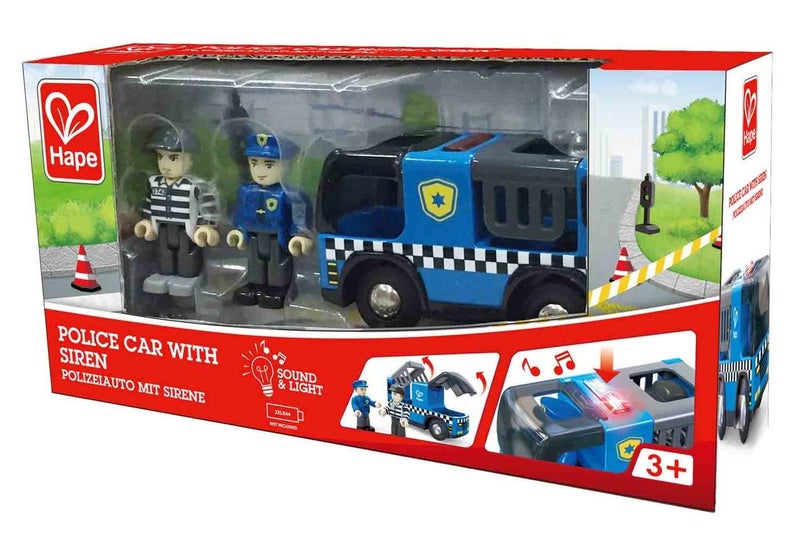 Hape: Police Car with Siren - Vehicle Playset Carousel 5