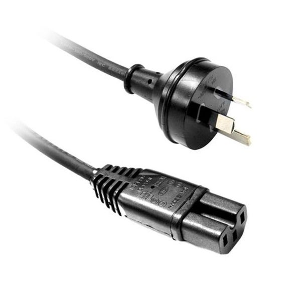 Power Cable 3 Pin to Notched C15 Rubber Flex. 1.0mm copper core 2.5M Top Quality Carousel 1
