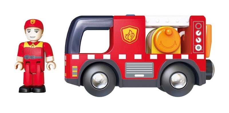 Hape: Fire Truck with Siren - Vehicle Playset Carousel 1