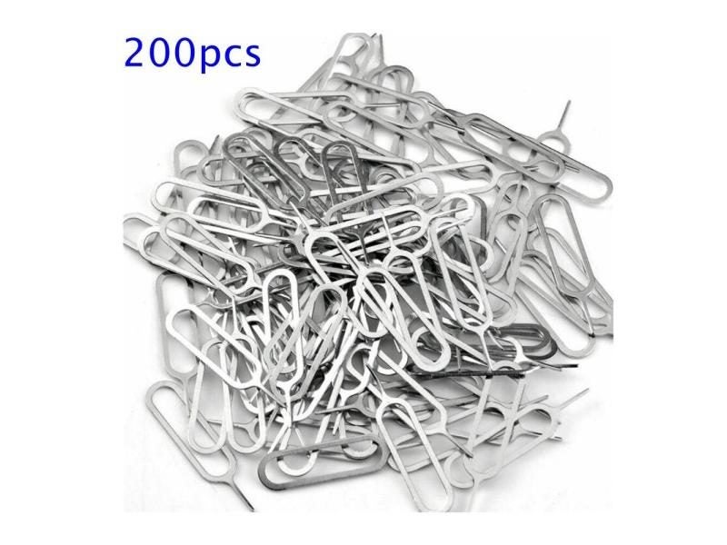 200pcs Eject Sim Card Tray Open Pin Key Tool For Universal Mobile Phones IPhone Carousel 2