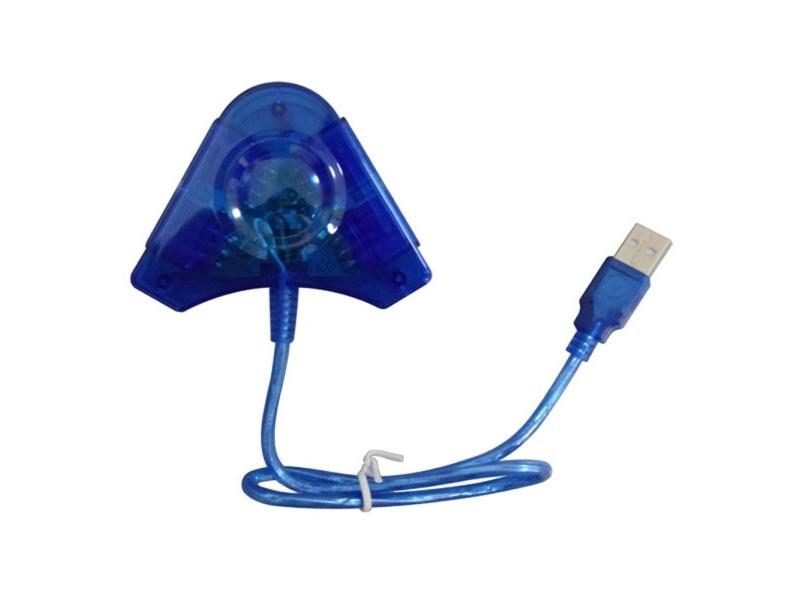 Controller Converter Game Adapter For PC PS2 To PC Blue Carousel 2