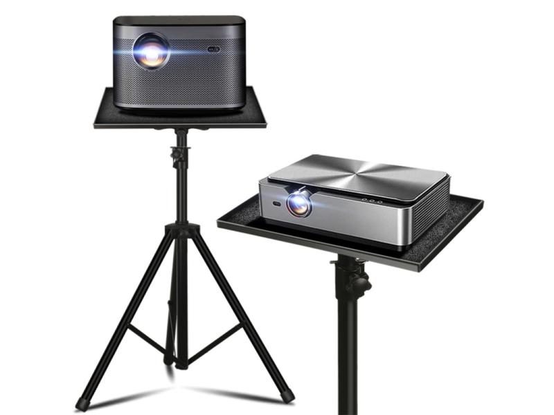 Projector Tray Folding Tripod Stand 1/4in Adapter For Laptop With Screw Carousel 1