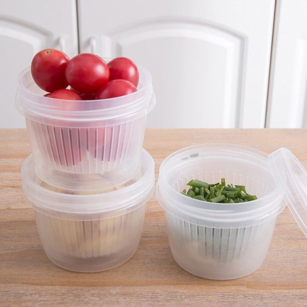 1pcs Kitchen Fresh-keeping box Onion Storage Box For Refrigerator Carousel 2