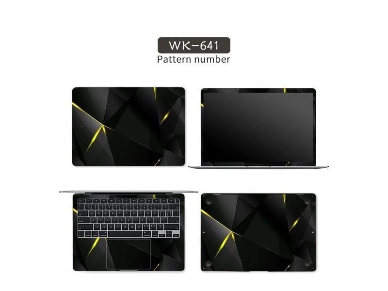 Black Geometry Cover Laptop Skin Stickers Notebook Film Vinyl Sticker Carousel 1