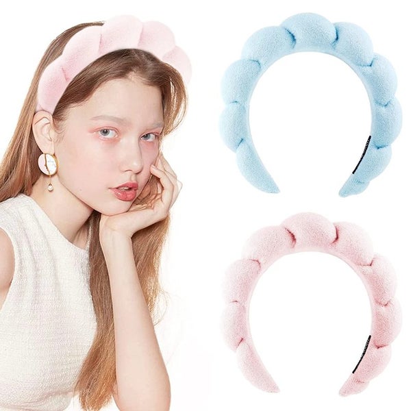 Terry Towel Headband Color Sponge Hairband Spa Headbands for Women Carousel 2