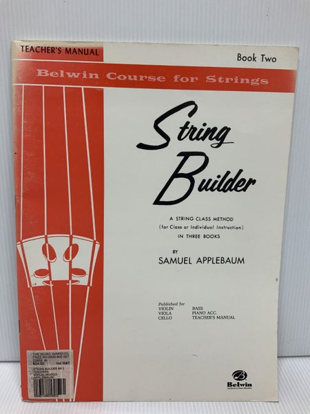 Belwin Course for Strings - String Builder Teacher's Manual Book 2 - By Samue... Carousel 1