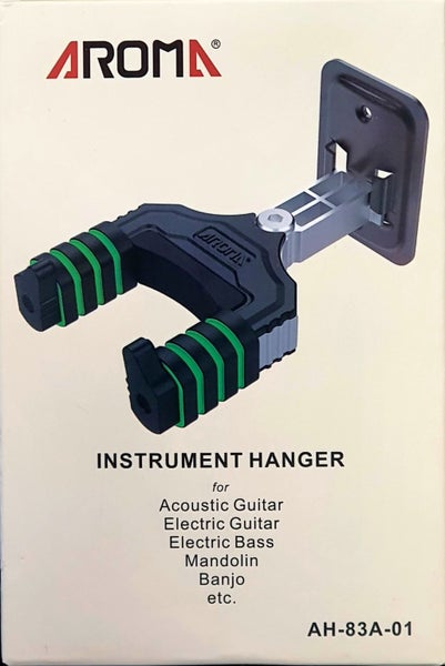 Aroma AH-83A Lockabale Metal Guitar Wall Hanger Carousel 1
