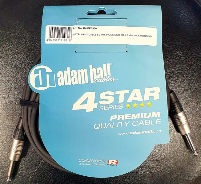 ADAM HALL INSTRUMENT CABLE JACK TO JACK 9 METRES Carousel 1