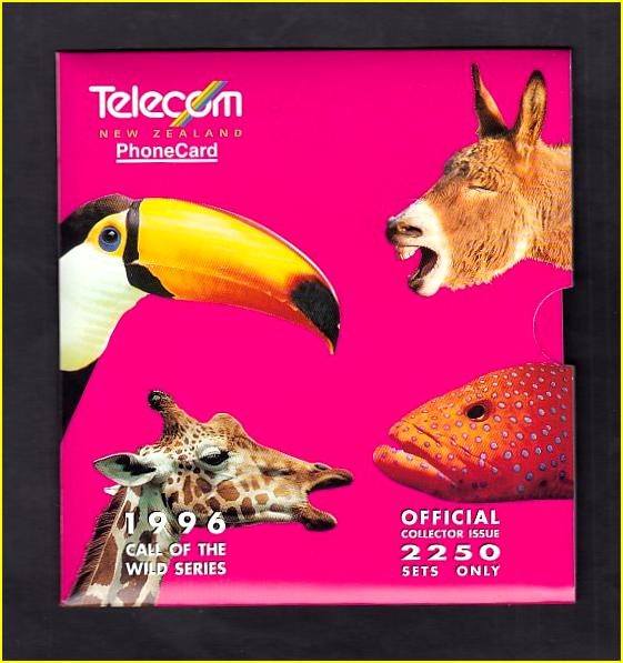 TELECOM PHONECARDS: Official Collector Issue - 1996 Call of the Wild Series pack Carousel 1