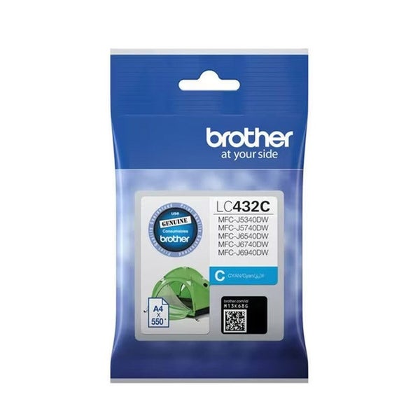 Brother LC-432 Cyan Ink Cartridge Toner LC432C Carousel 1