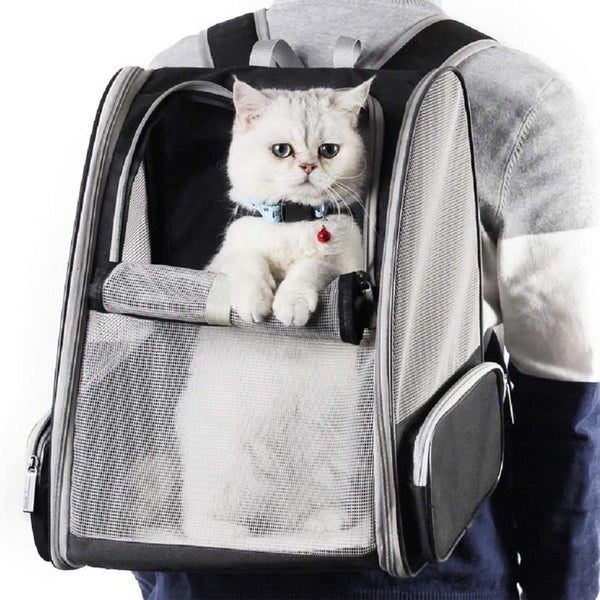 PETSWOL: Breathable Portable Cat Backpack Carousel 5