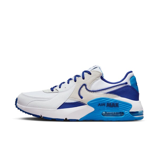 .Nike Air Max EXCEE LIFESTYLE SHOES - WHITE/DEEP ROYAL BLUE-PHOTO BLUE (DZ079... Carousel 2