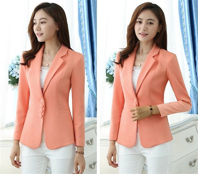 Autumn Spring Women's Blazer Elegant fashion Lady Blazers Coat Suits Carousel 1