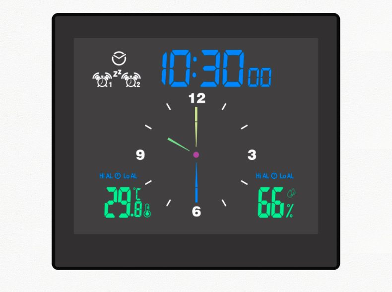 Bathroom Digital Wall Timer Clock Carousel 2