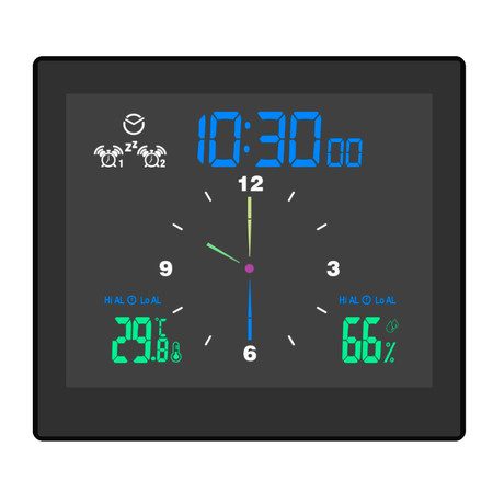 Bathroom Digital Wall Timer Clock Carousel 1