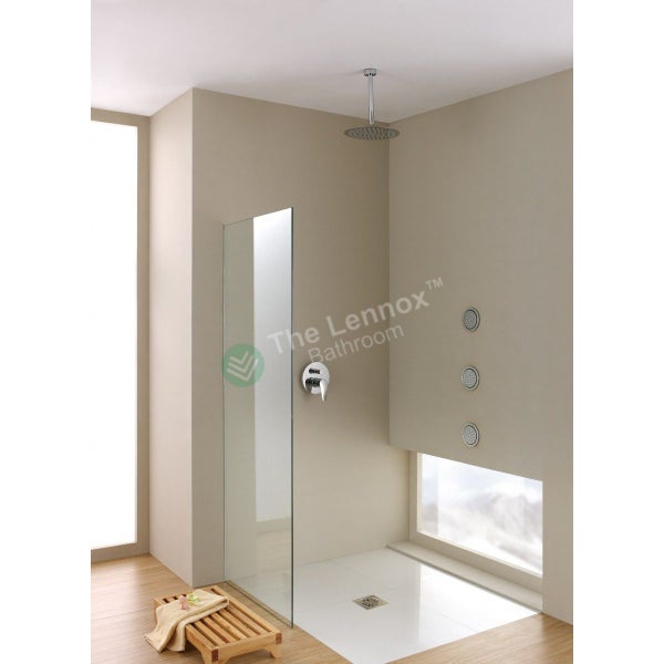Shower Glass - Stream Series Side Panel (770x2000mm) - Lennox bathroom - Special Carousel 1
