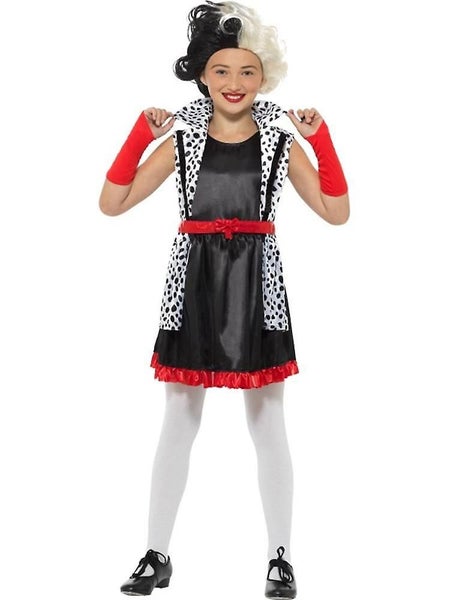 Cruella Deville Evil Little Madame Costume Assorted Sizes Carousel 1