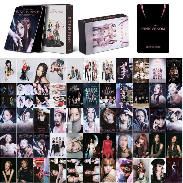 385pcs Black Pink Merch Lomo Card New Album Photocard Kpop PINKVENOM SHUTDOWN Carousel 1