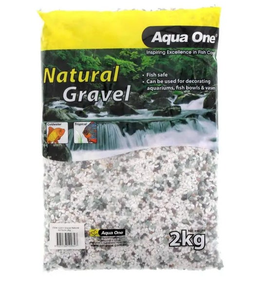 Aqua one gravel natural All sorts 2kg Carousel 1