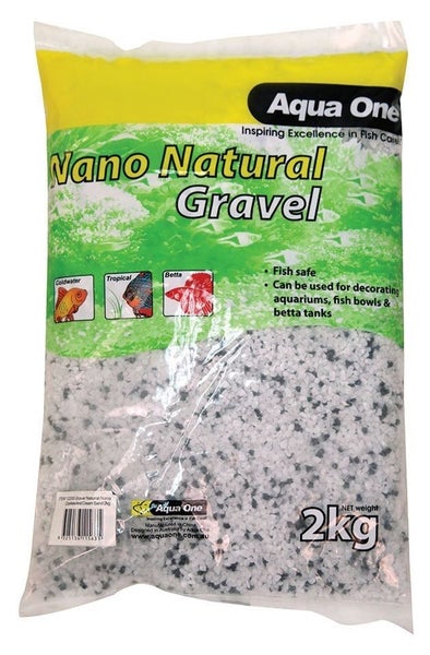 Aqua One Gravel Natural Nano Cookies And Gream Sand 2kg Carousel 1
