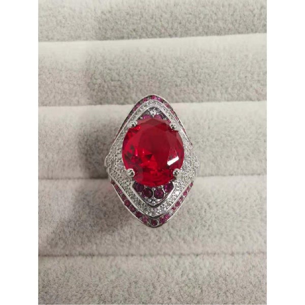 Vintage Diamond Ring 925 Silver Ruby Ring Jewellery *Local STOCK NOW* Carousel 14