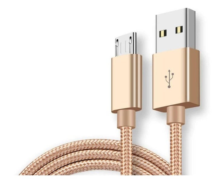 3m Micro USB Cable Braided Data Sync Charger Lead for Samsung Android Phones Carousel 1