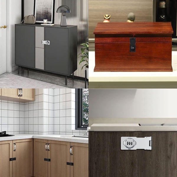 Cabinet Door Lock Password Combination Lock Keyless Carousel 2