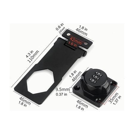 Cabinet Door Lock Password Combination Lock Keyless Carousel 7