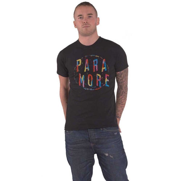Paramore T Shirt Spiral Band Logo new Official Unisex Black Carousel 1