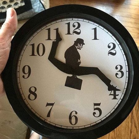 Ministry Of Silly Walk Wall Clock Carousel 2