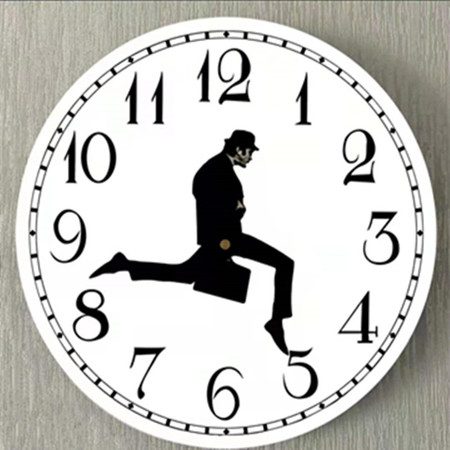 Ministry Of Silly Walk Wall Clock Carousel 6