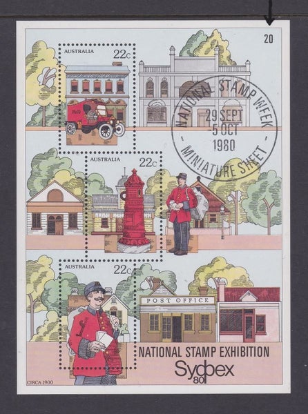 Australia - 1980 Stamp Week M/S Overprinted "Sydpex" - UHM - MS757A Carousel 1